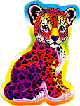 lisa frank leopard sticker
